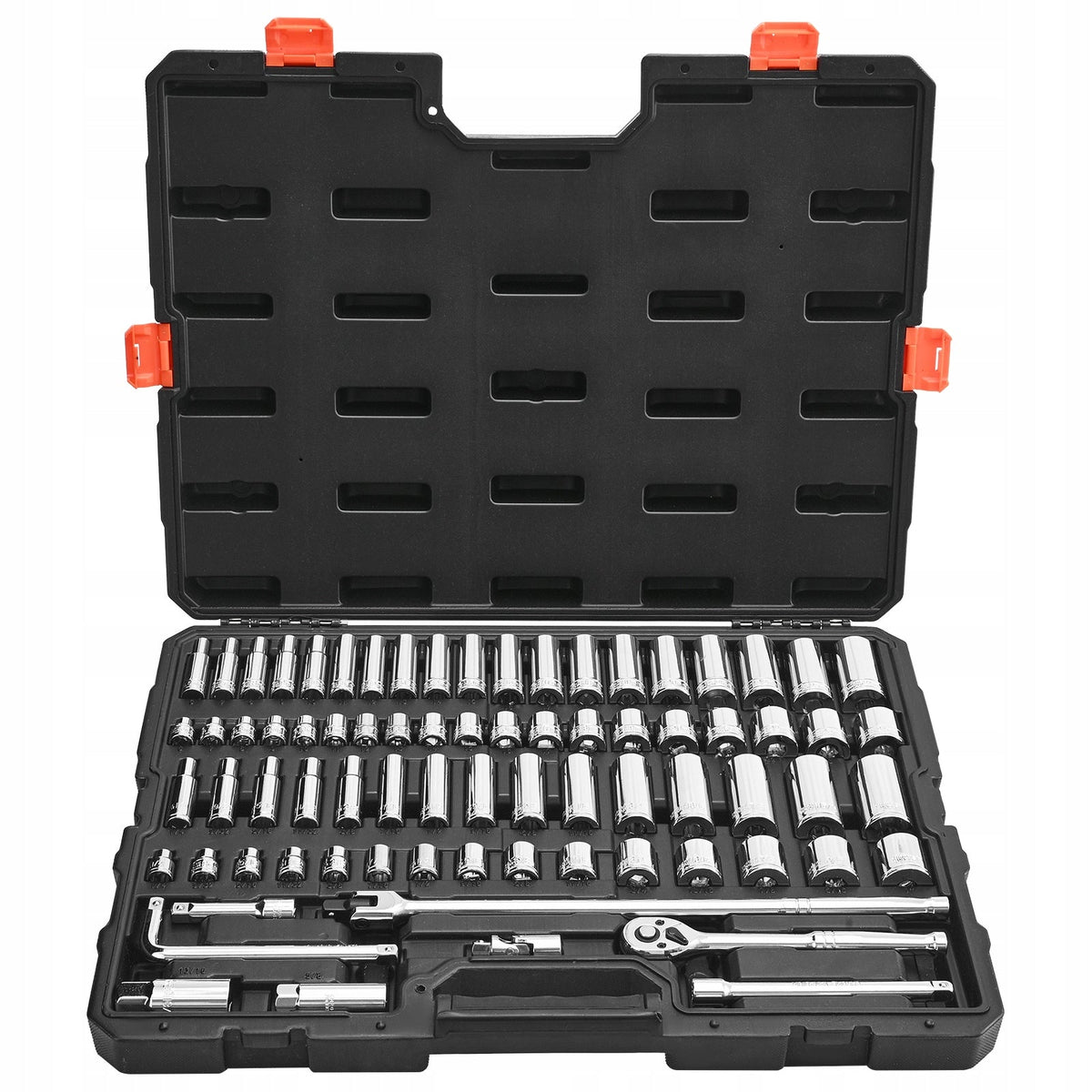 VEVOR 76-Piece Socket Wrench Set 9.5mm Premium Ratchet
