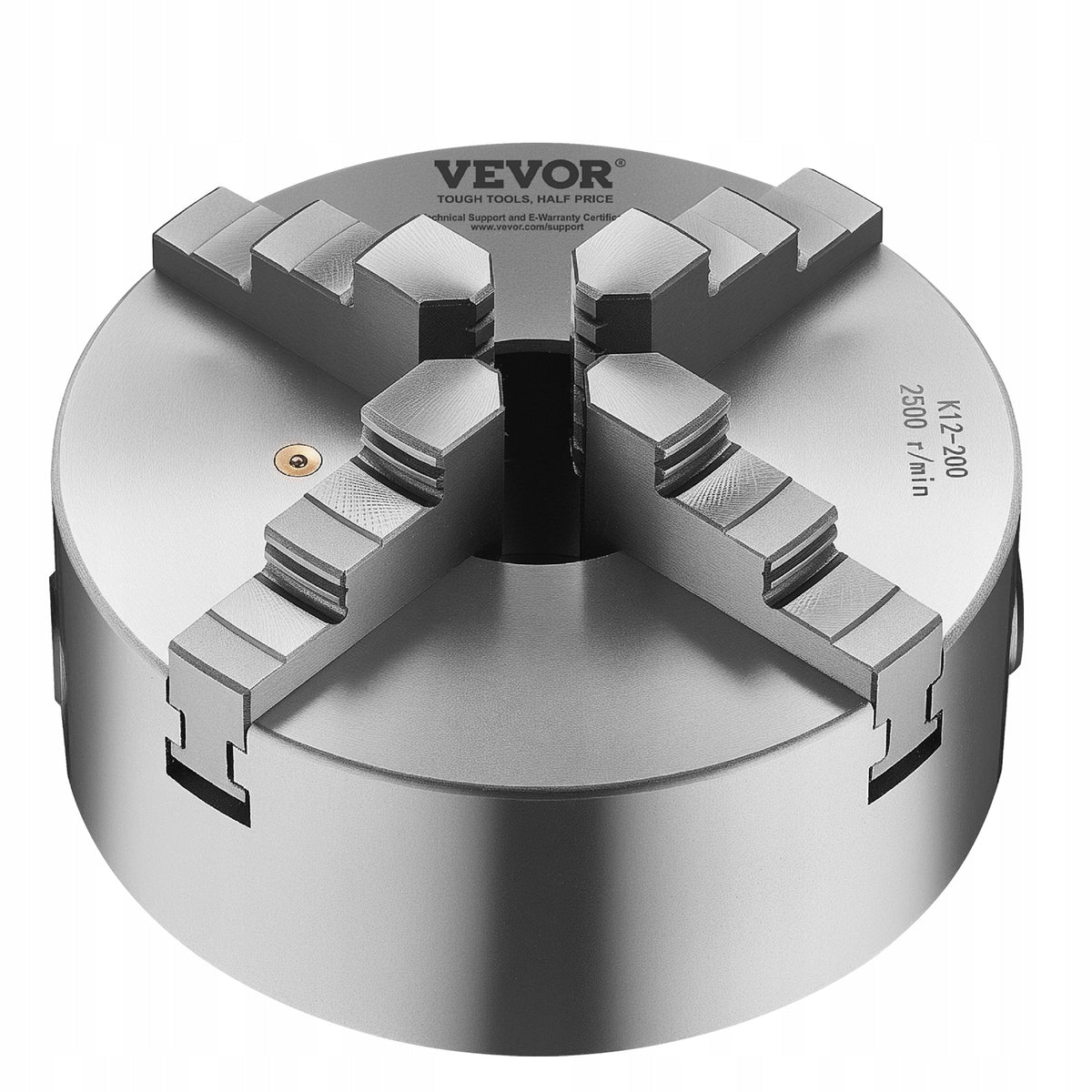 VEVOR 4-JAW LATHE CHUCK 200 MM SELF-CENTERING CAST IRON STRONG
