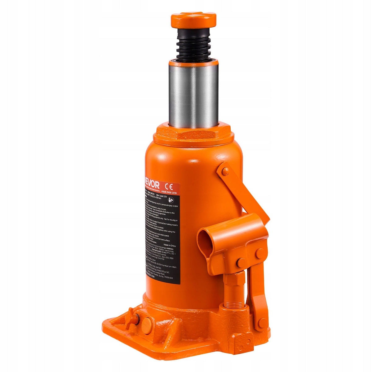 VEVOR 20T Hydraulic Bottle Jack Heavy Duty Lifting Range