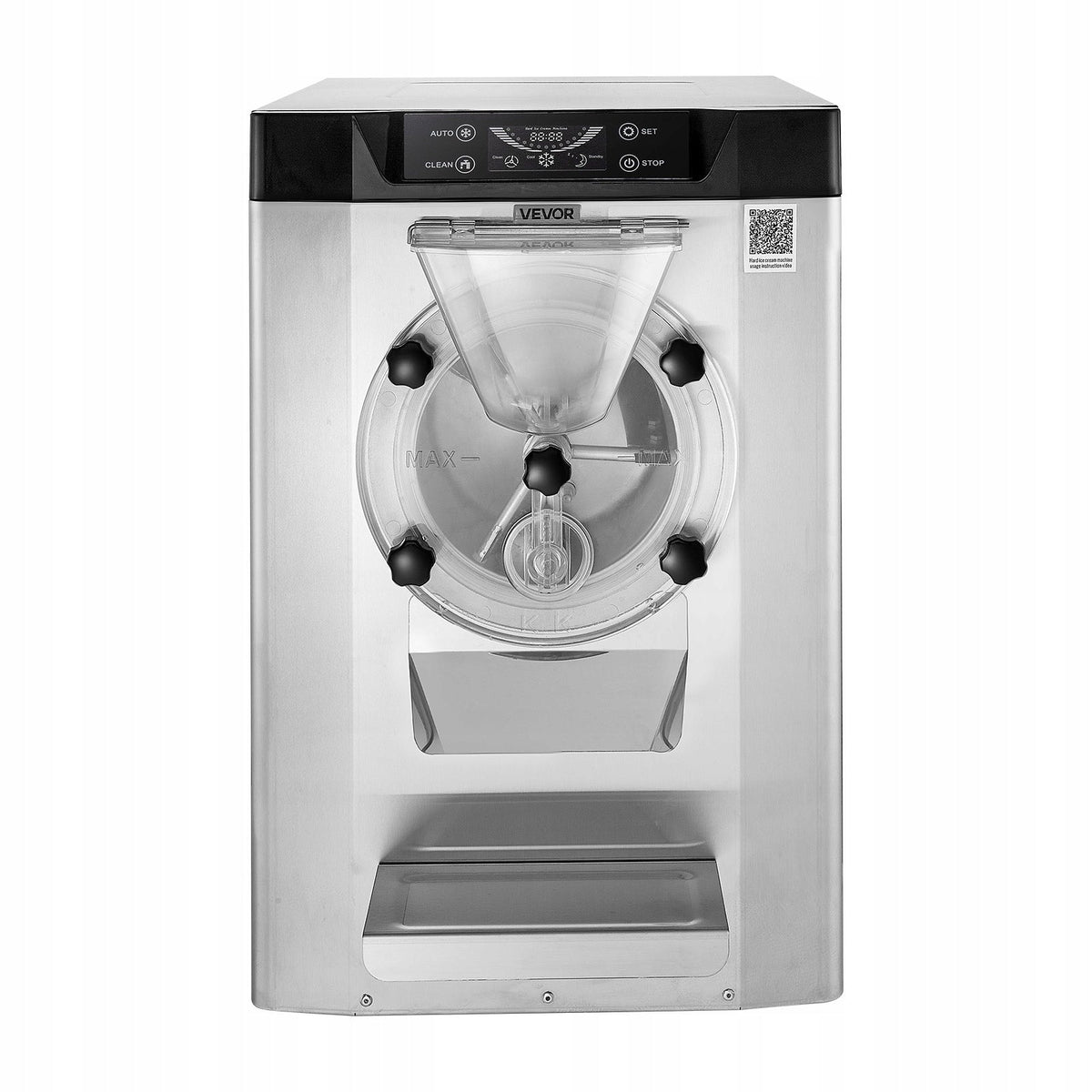 VEVOR PROFESSIONAL ICE CREAM MACHINE 2000W 12-20L/H TABLETOP STAINLESS STEEL