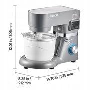 VEVOR STAND MIXER 7L 6 SPEEDS DIGITAL LED DISPLAY POWERFUL