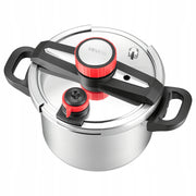 VEVOR 6L Stainless Steel Pressure Cooker with Steamer Basket and Glass Lid