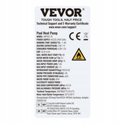 VEVOR ELECTRIC SWIMMING POOL HEAT PUMP 1.48-7.11 KW ENERGY EFFICIENT
