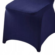 VEVOR 50 PCS NAVY BLUE ELASTIC WASHABLE CHAIR COVERS FOR WEDDINGS