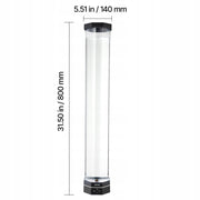 VEVOR 80CM BUBBLE LAMP WITH 6 FLOATING FISH 16 COLORS REMOTE