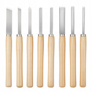 VEVOR WOOD LATHE CHISEL SET 8-PIECE CARBON STEEL BAG