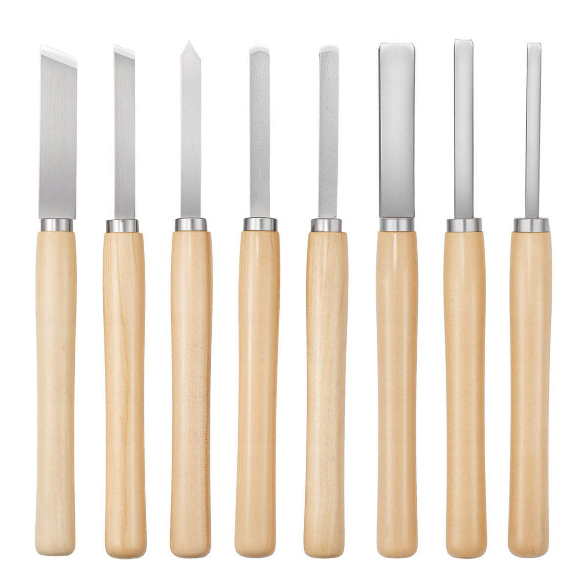 VEVOR WOOD LATHE CHISEL SET 8-PIECE CARBON STEEL BAG