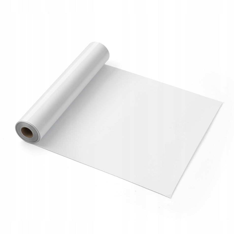 VEVOR HEAT TRANSFER VINYL 304.8X7260MM GLOSSY WHITE HTV