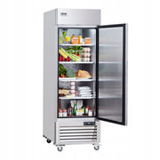 VEVOR 570L SINGLE DOOR COMMERCIAL REFRIGERATOR STAINLESS STEEL DIGITAL