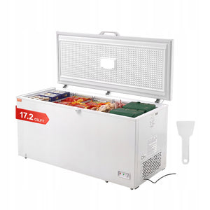 VEVOR 488L CHEST FREEZER LARGE CAPACITY 4 BASKETS TEMP ADJUSTMENT LED