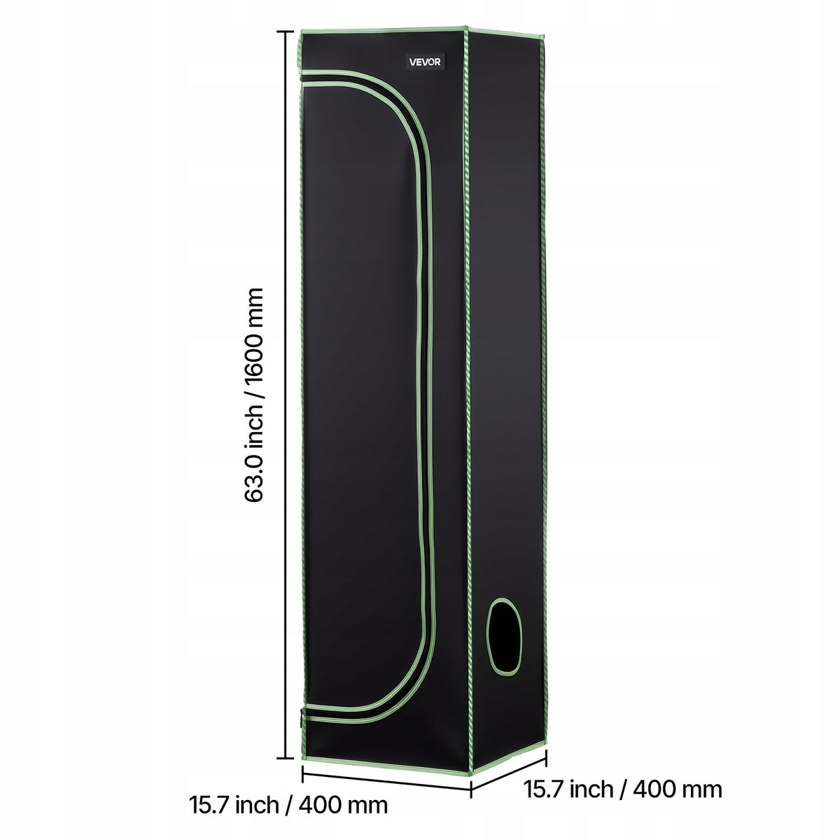 VEVOR Professional 40X40X160CM Grow Tent 600D Mylar with Tray