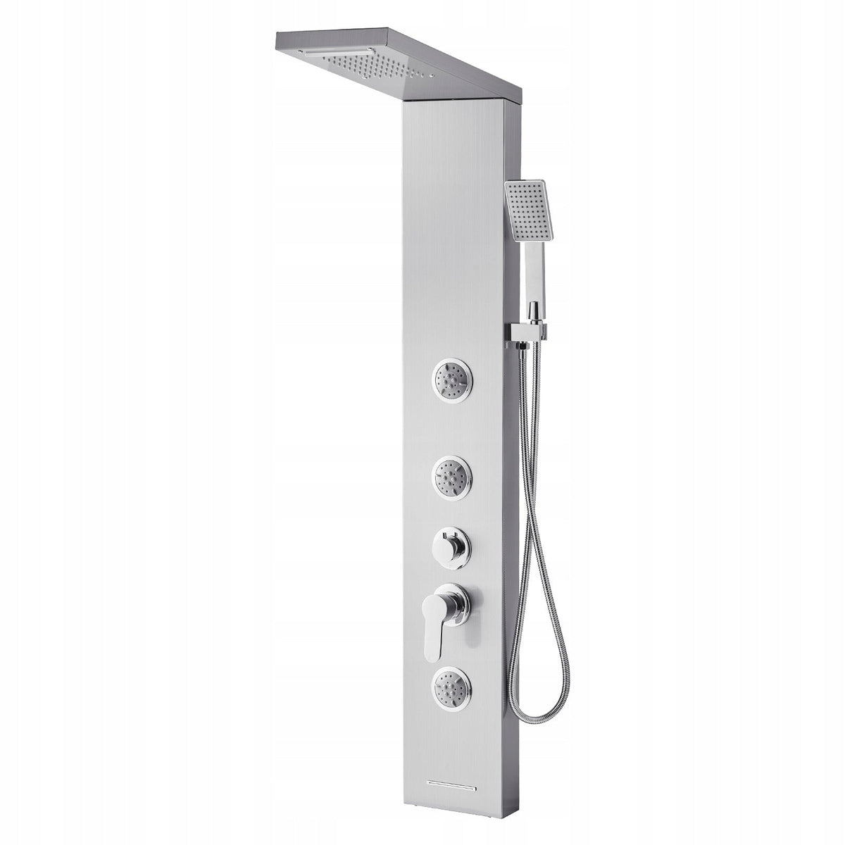 VEVOR Professional 5-in-1 Shower System with Rain Shower Head, Stainless Steel