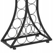 VEVOR WINE RACK FOR 15 BOTTLES FREESTANDING SOLID METAL WOOD