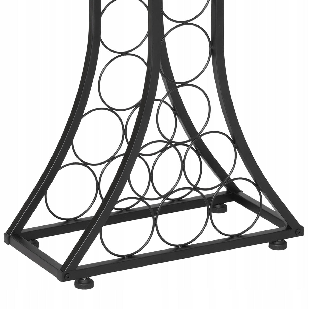 VEVOR WINE RACK FOR 15 BOTTLES FREESTANDING SOLID METAL WOOD