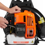 VEVOR 63CC 2-Stroke Gasoline Backpack Leaf Blower Powerful