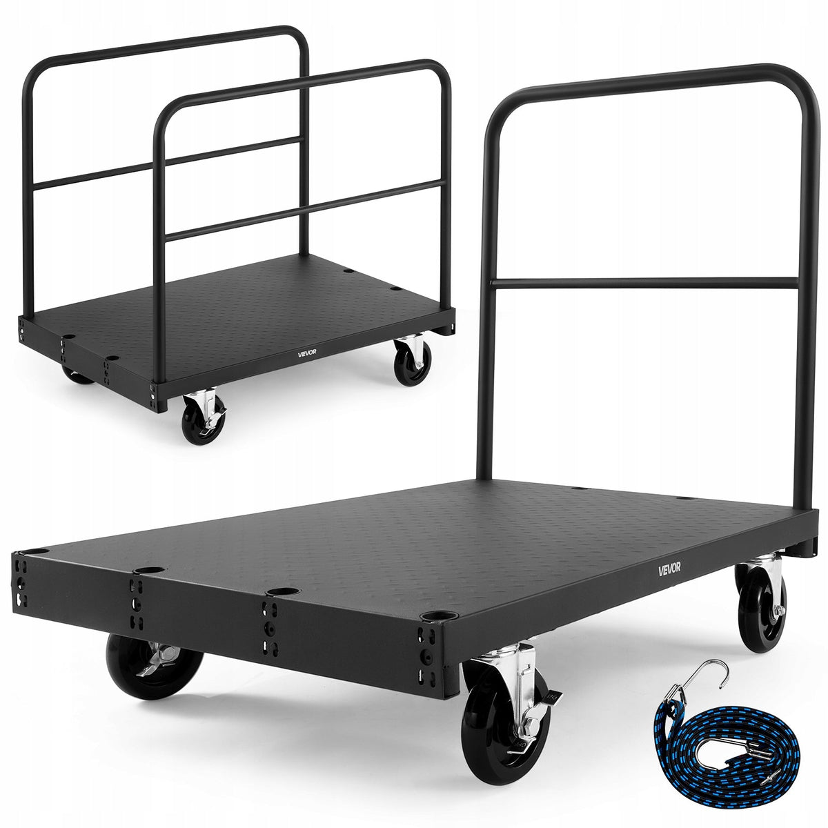 VEVOR 816 KG 2-IN-1 DOLLY SKATE ROLLER WITH CASTERS PROFESSIONAL