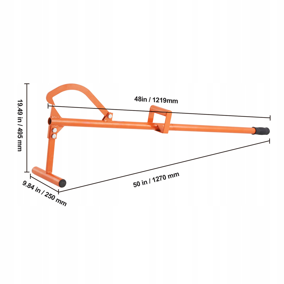 VEVOR 1219 MM 4-IN-1 LOG HAULER LIFT STRONG STEEL LOG JACK