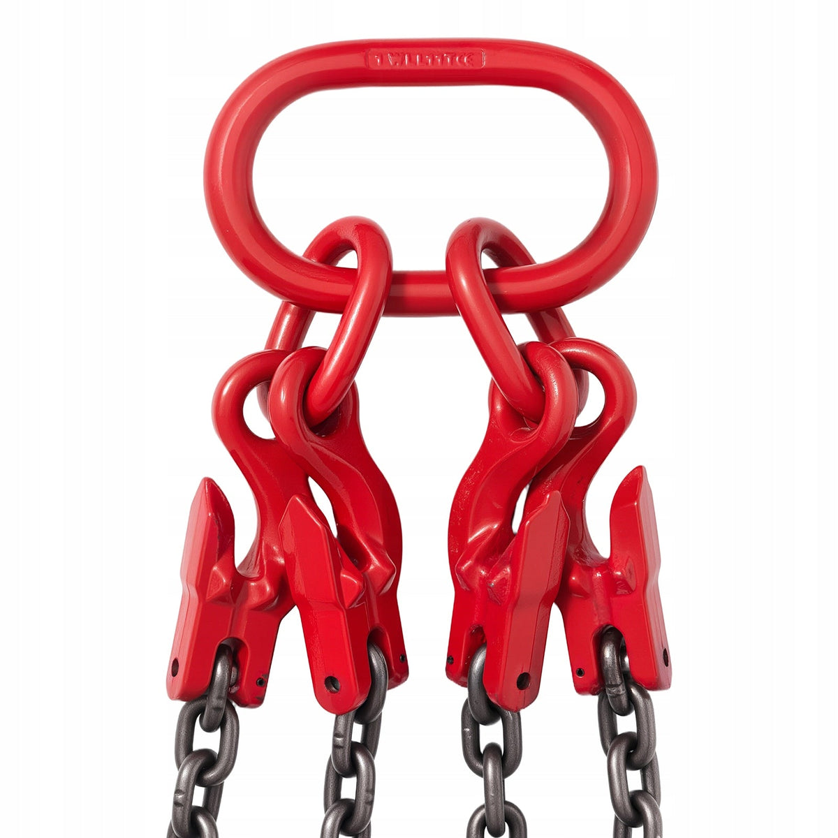 VEVOR 10 MM X 3 M G80 CHAIN SLING 10.4 T WITH 4 STRONG SOLID HOOKS