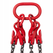 VEVOR 10 MM X 3 M G80 CHAIN SLING 10.4 T WITH 4 STRONG SOLID HOOKS