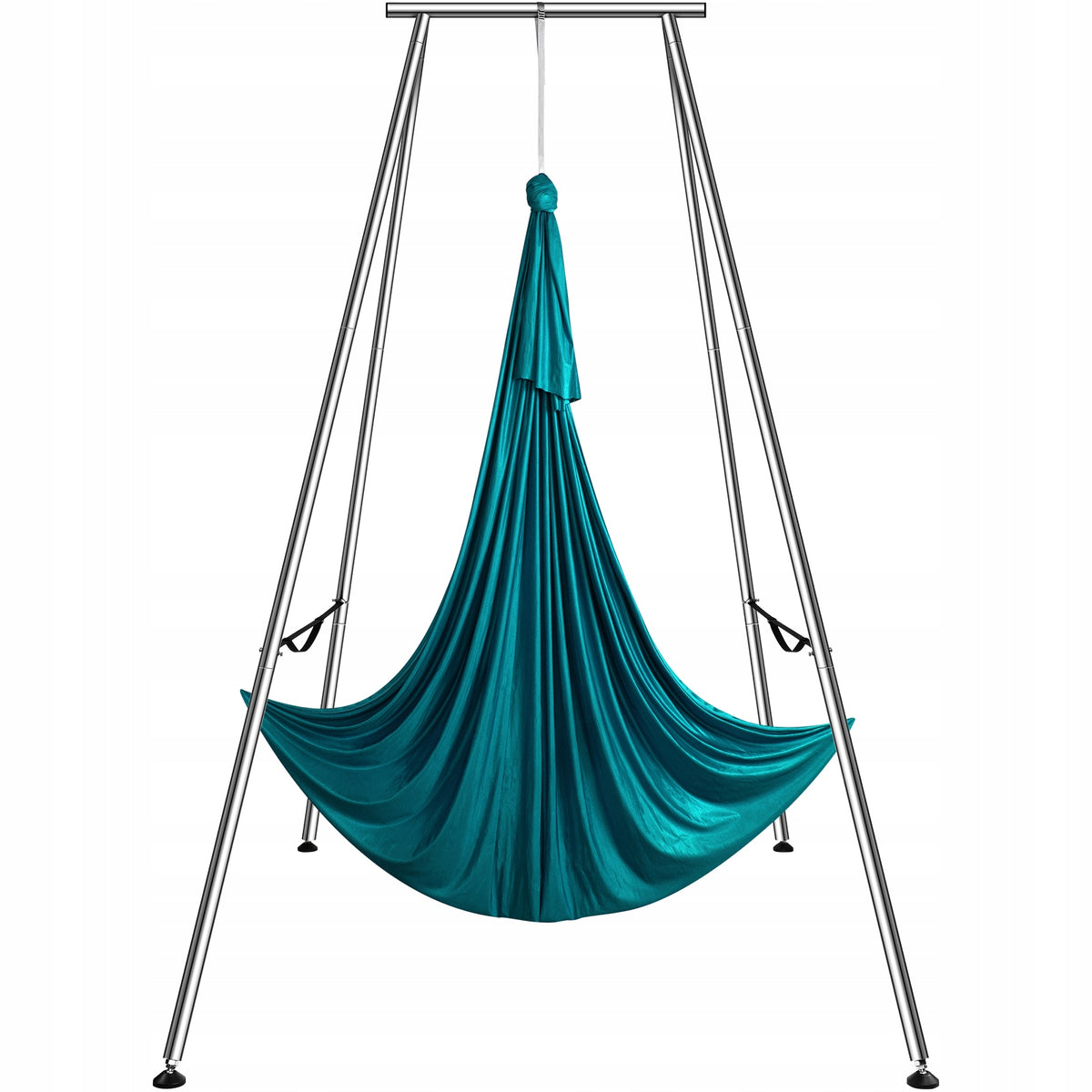 VEVOR AERIAL YOGA HAMMOCK WITH FRAME 6 X 2.6 M GREEN STRONG FRAME