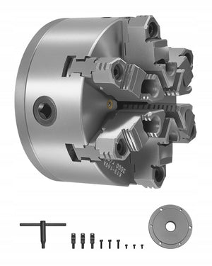 VEVOR 6-JAW LATHE CHUCK 160MM SELF-CENTERING WITH HT300 PLATE