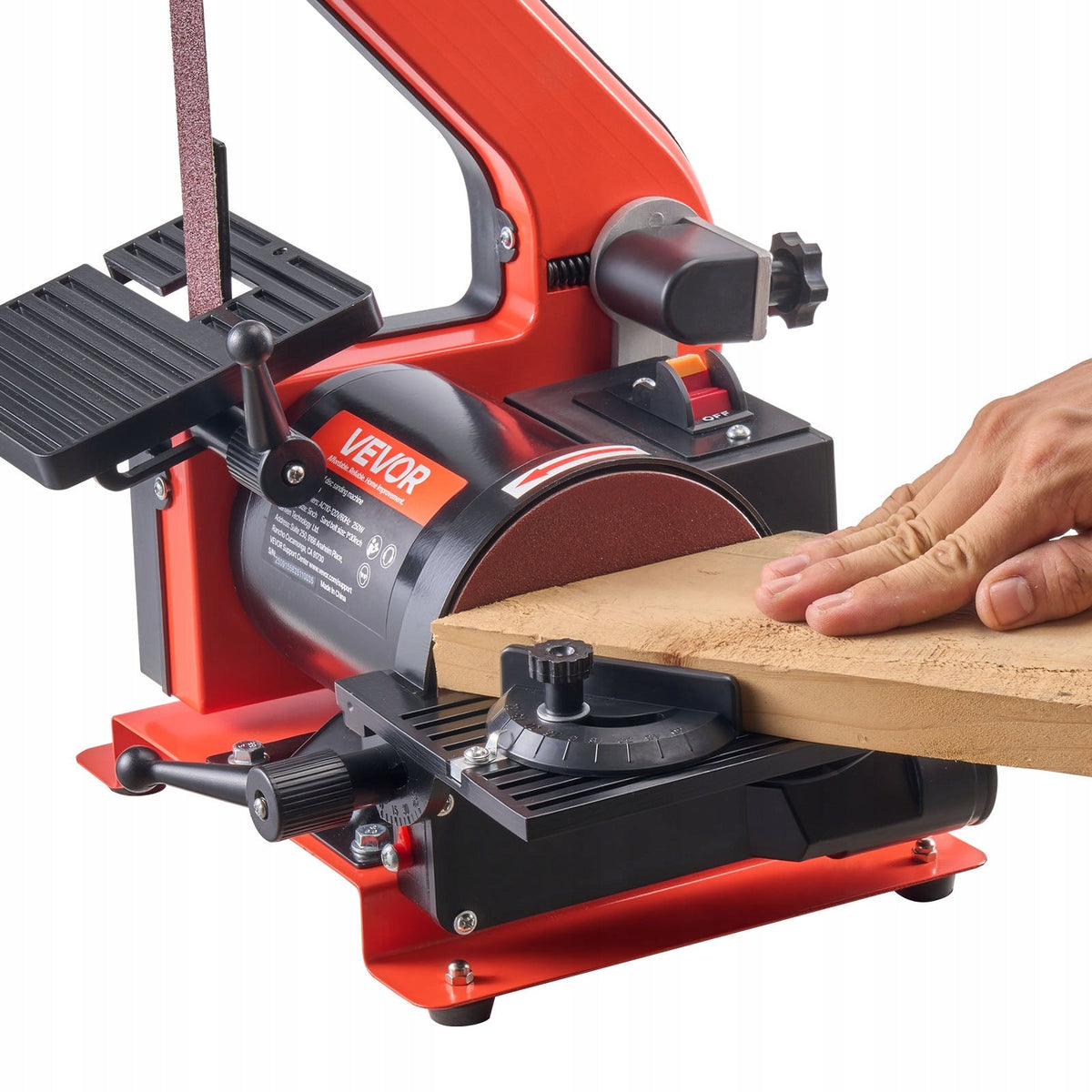 VEVOR 250W 127MM 25X762MM PROFESSIONAL BELT AND DISC SANDER