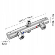 VEVOR THERMOSTATIC SHOWER FAUCET STRONG BRASS CHROME-PLATED
