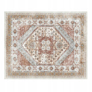 RUG VEVOR 2439X3048 MM BROWN-RED SHORT PILE WASHABLE