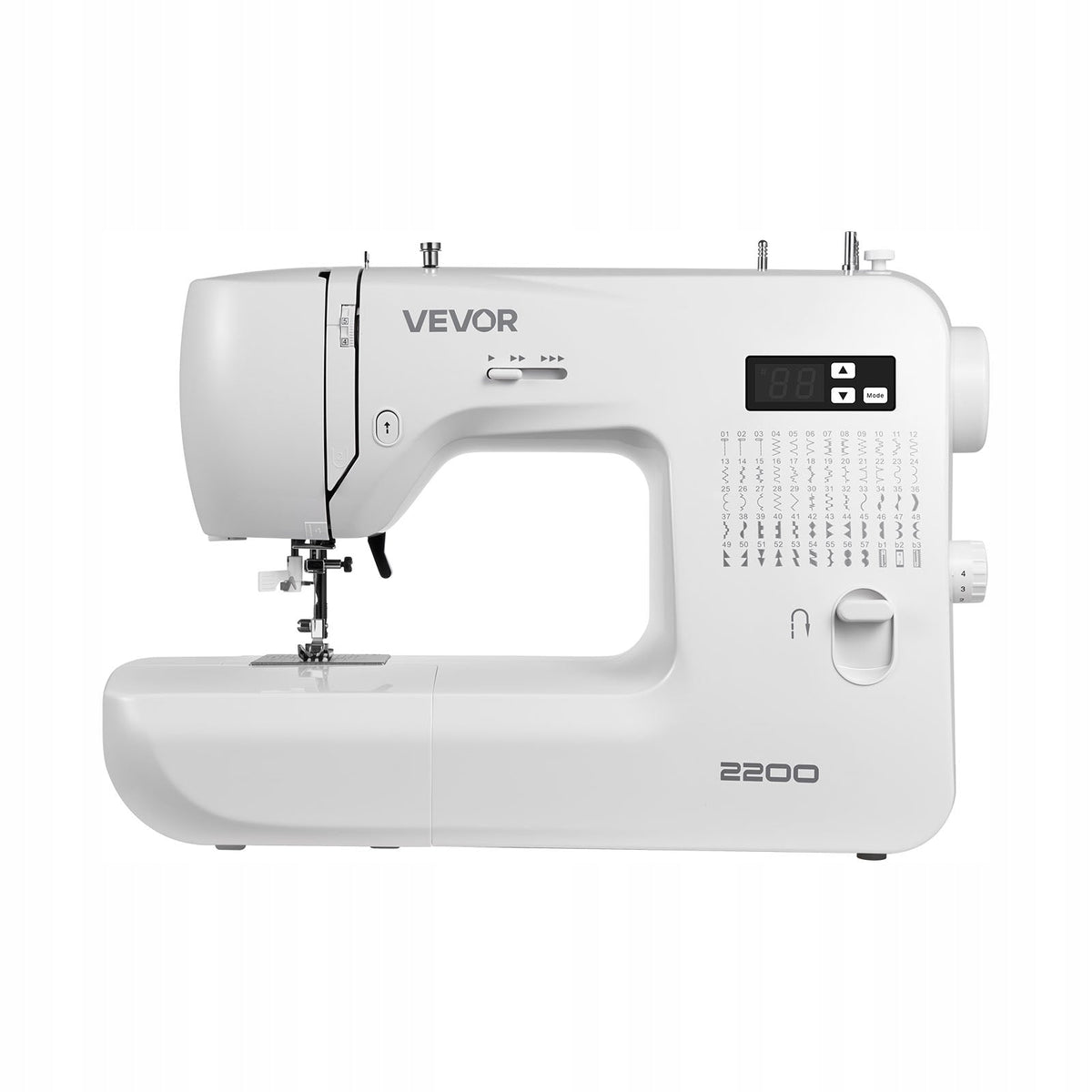VEVOR 60-STITCH COMPUTERIZED PROFESSIONAL SEWING MACHINE WITH LED SCREEN