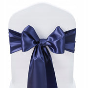 VEVOR NAVY SATIN CHAIR SASHES 50 PCS 275X17 CM PREMIUM