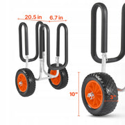 VEVOR KAYAK SUP CART 68KG SOLID TIRES 25.4CM