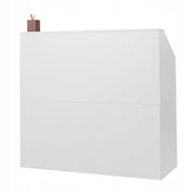 VEVOR PROFESSIONAL RECEPTION DESK WHITE MDF CASH WRAP COUNTER 118X50X111 CM