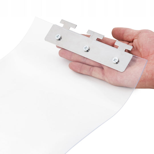 VEVOR CLEAR PVC STRIP CURTAIN 1220X2134MM 2MM 8 PCS HEAVY-DUTY