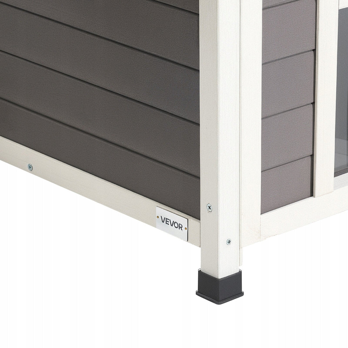VEVOR TWO-TIER WOODEN CAT HOUSE WATERPROOF INSULATED 84X75X82CM