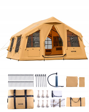 VEVOR INFLATABLE CAMPING TENT FOR 8-12 PEOPLE 4.8M X 3.6M PREMIUM
