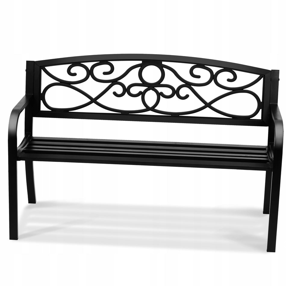 GARDEN BENCH VEVOR METAL 127 CM LOAD CAPACITY 250 KG STURDY COMFORTABLE