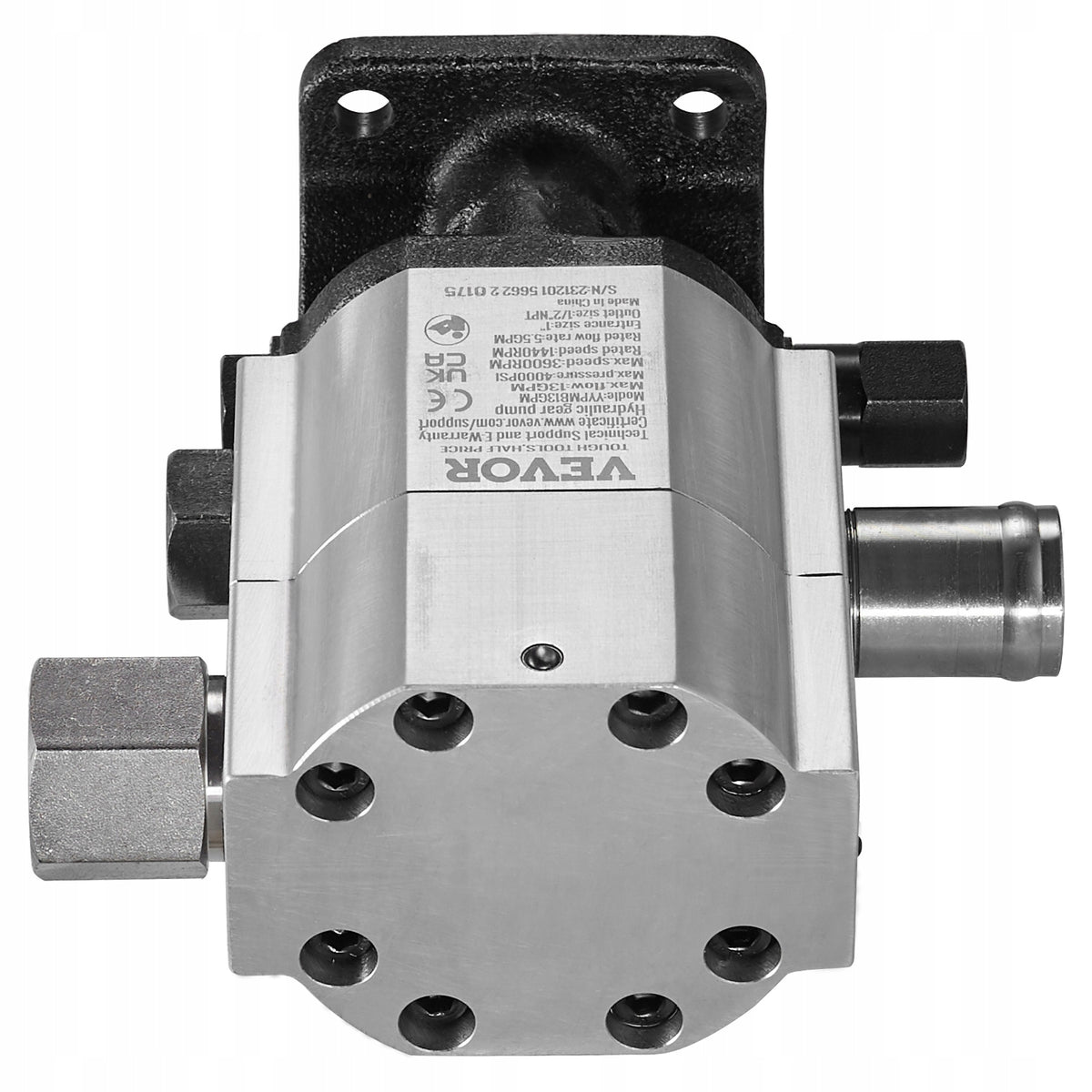 VEVOR 13 GPM TWO-STAGE LOG SPLITTER HYDRAULIC PUMP ROBUST AND POWERFUL