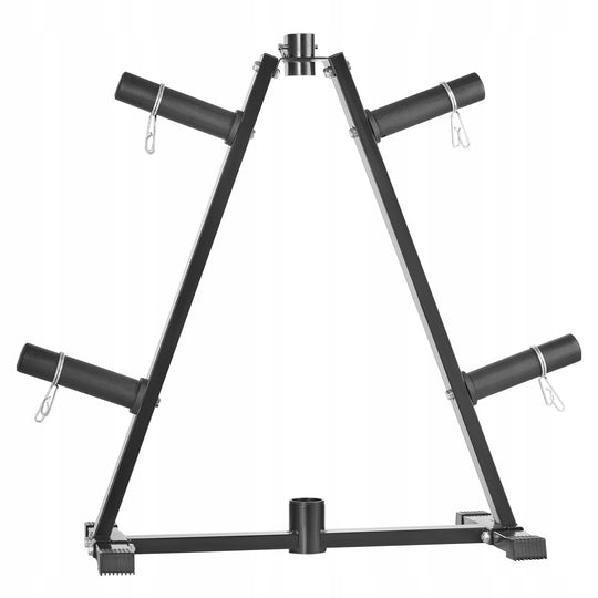 VEVOR WEIGHT PLATE RACK 300LBS BLACK STURDY RACK