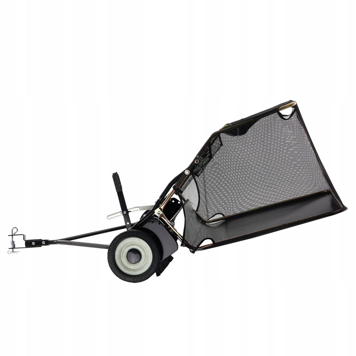 VEVOR 42 INCH TOW BEHIND LAWN SWEEPER 12 CU.FT ADJUSTABLE HEIGHT