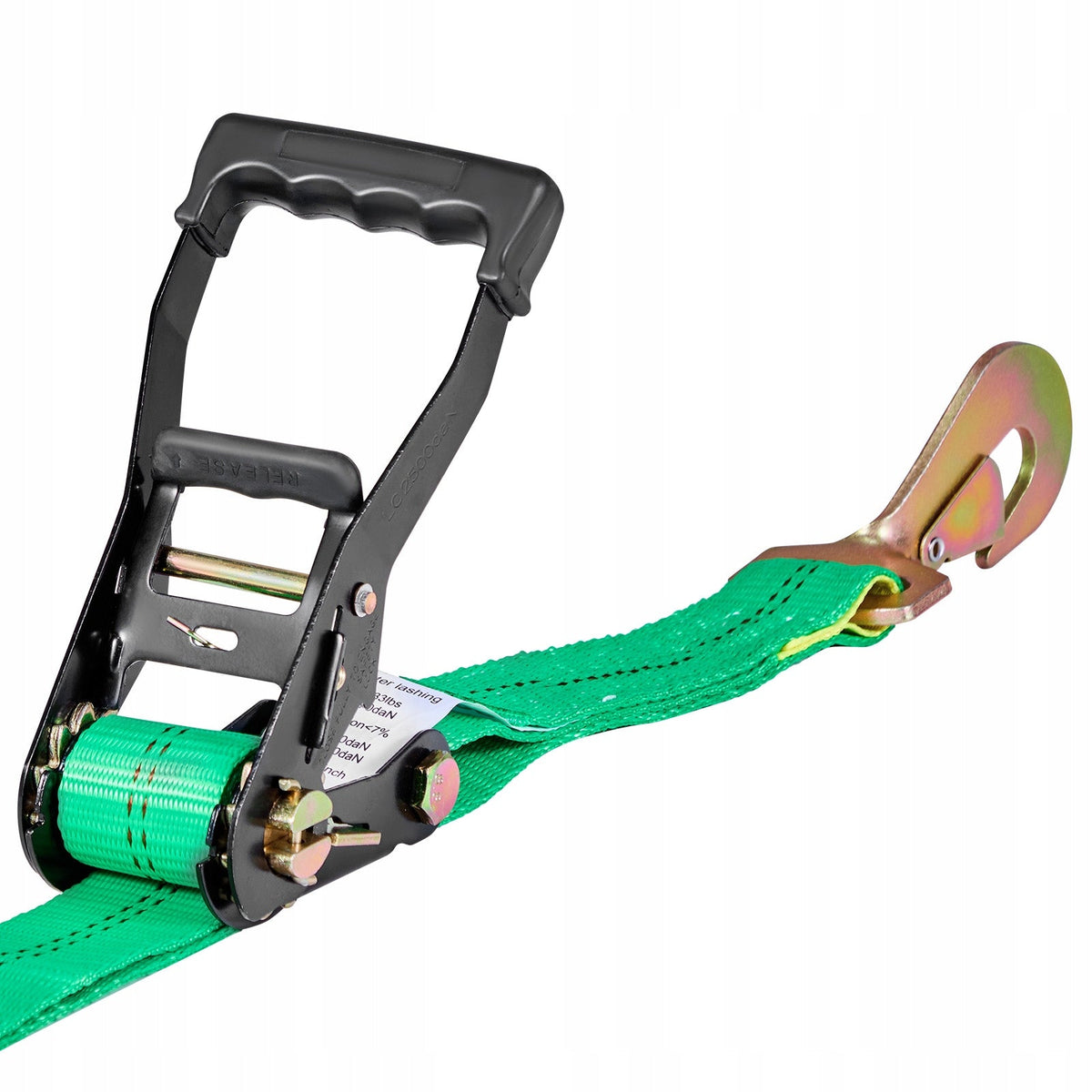 VEVOR PROFESSIONAL WHEEL TIE-DOWN STRAP 50.8X2438.4MM WITH SPRING HOOKS
