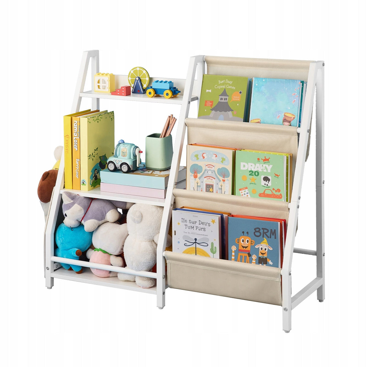 VEVOR KIDS BOOKSHELF TOY STORAGE ORGANIZER 7 COMPARTMENTS