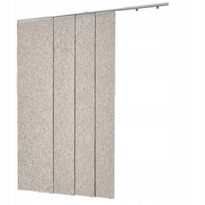VEVOR PANEL CURTAINS SLIDING RAIL 116-218 CM STRONG BLACKOUT BROWN