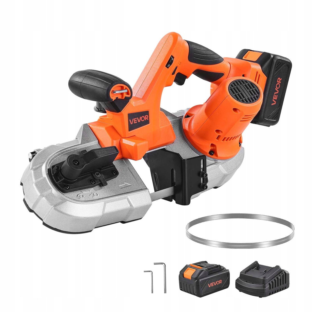 VEVOR 20V CORDLESS BAND SAW 65X65MM POWERFUL WITH LED LIGHT