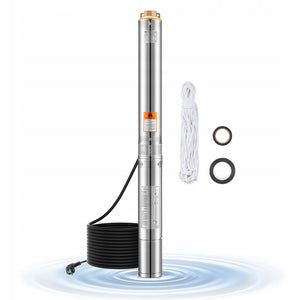 VEVOR SUBMERSIBLE PUMP 1100W 100L/MIN 75M DISCHARGE HEAD STAINLESS STEEL