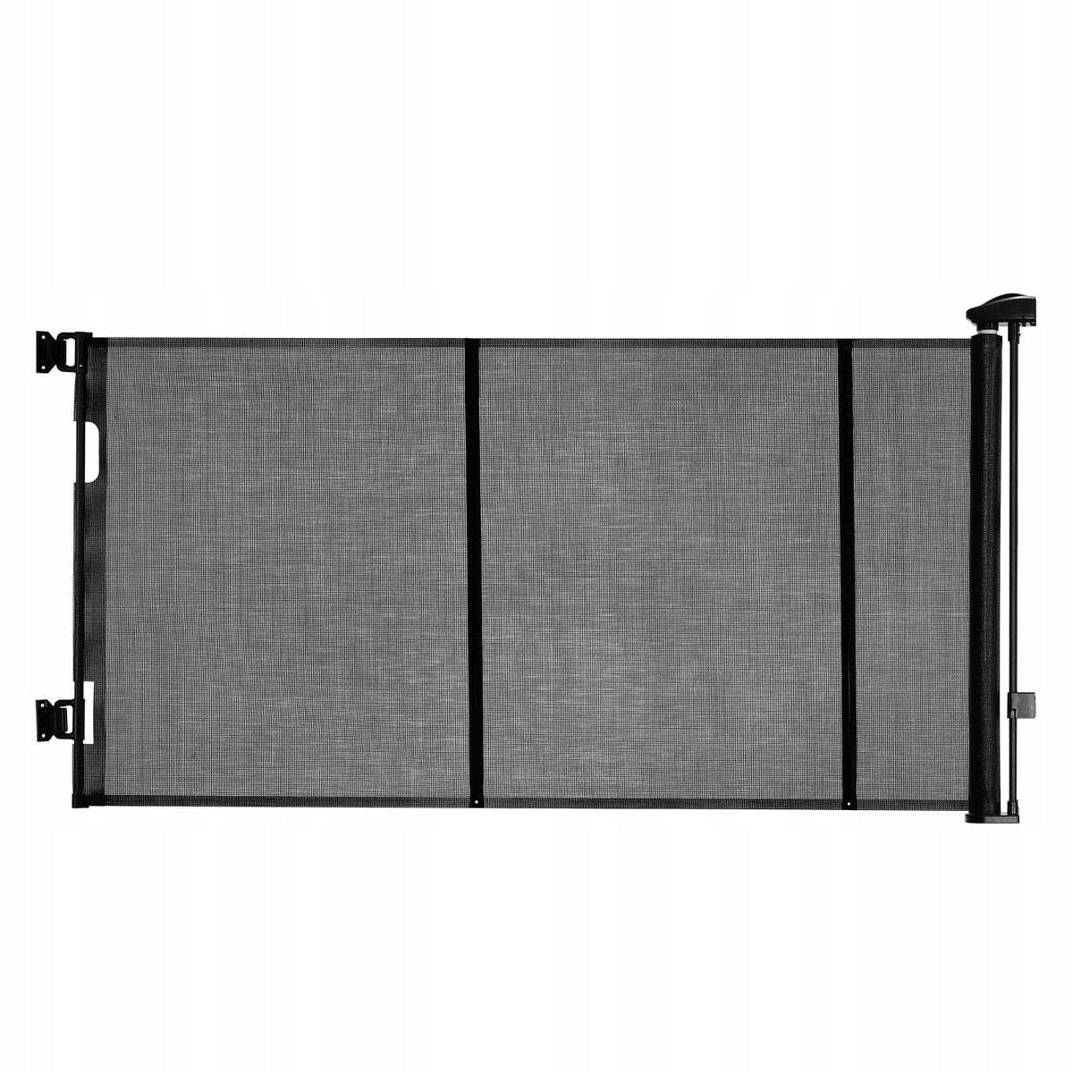 VEVOR RETRACTABLE STAIR GATE UP TO 310 CM FOR CHILDREN AND DOGS BLACK STRONG