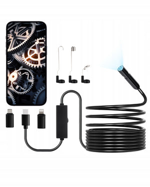 PROFESSIONAL ENDOSCOPE CAMERA VEVOR HD 1920P 5M SEMI-RIGID CABLE IP67