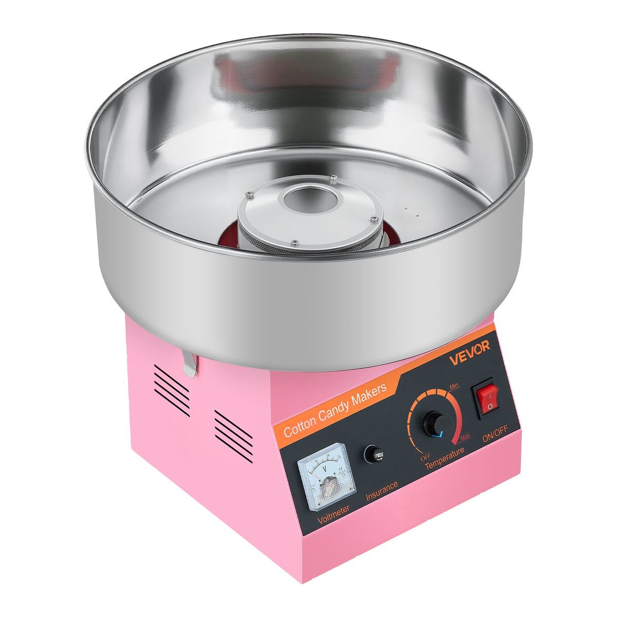 VEVOR COTTON CANDY MACHINE 1000W WITH 38CM STAINLESS STEEL BOWL