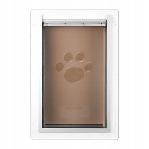 VEVOR DOG DOOR PET FLAP METAL FRAME WITH 3-FLAP LOCK 236MM