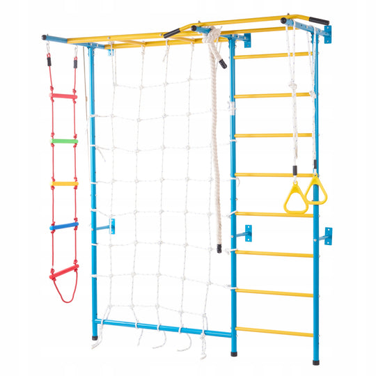 VEVOR 7-in-1 Gymnastics Wall for Kids, Strong Steel Wall-Mounted