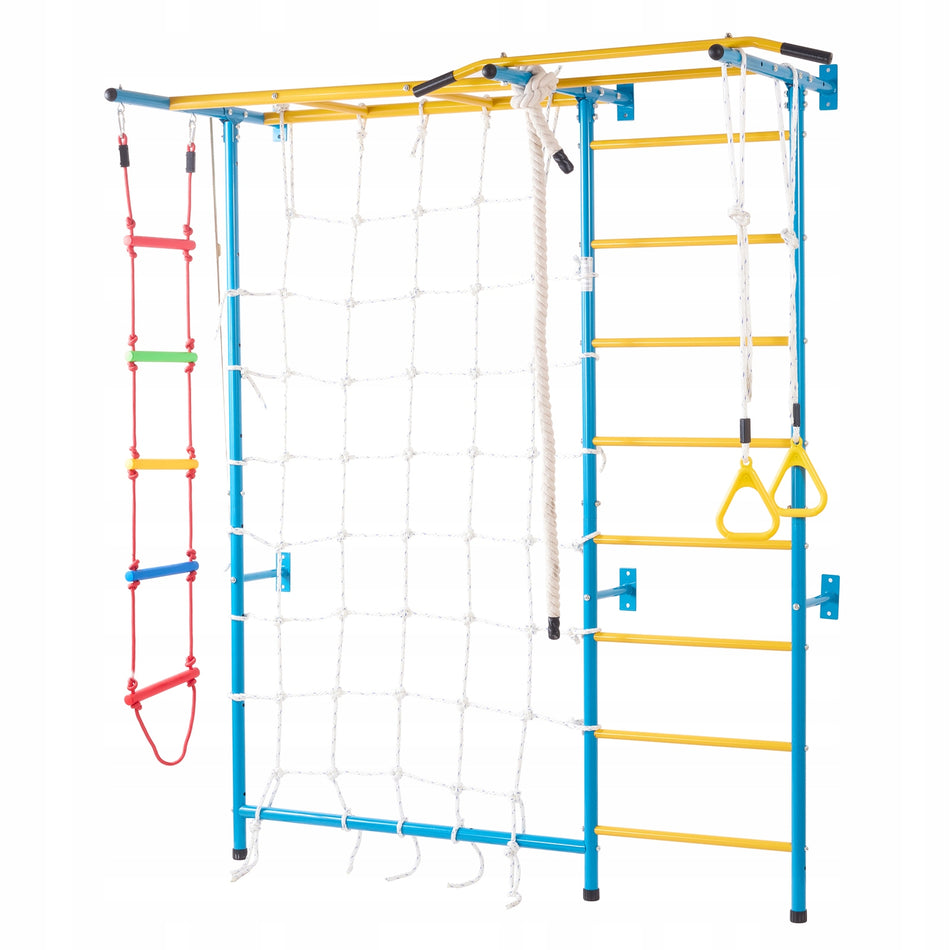 VEVOR 7-in-1 Gymnastics Wall for Kids, Strong Steel Wall-Mounted
